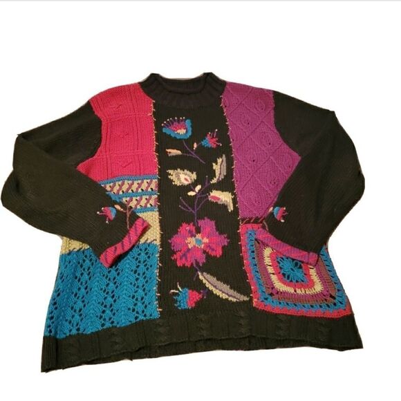 Coldwater Creek VTG Colorfur Knit Sweater Size XL - Picture 1 of 9
